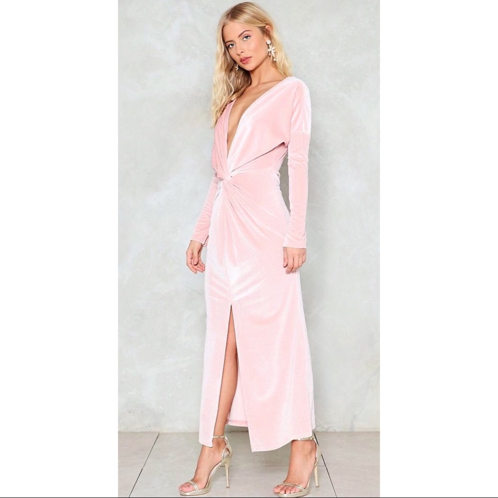 Forget Me Knot Velvet Dress